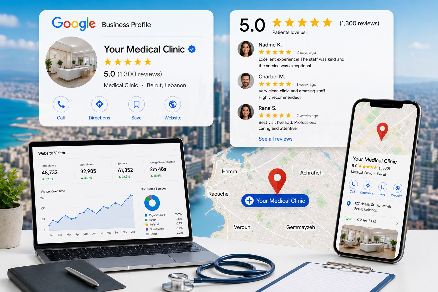 SEO for doctors in Lebanon