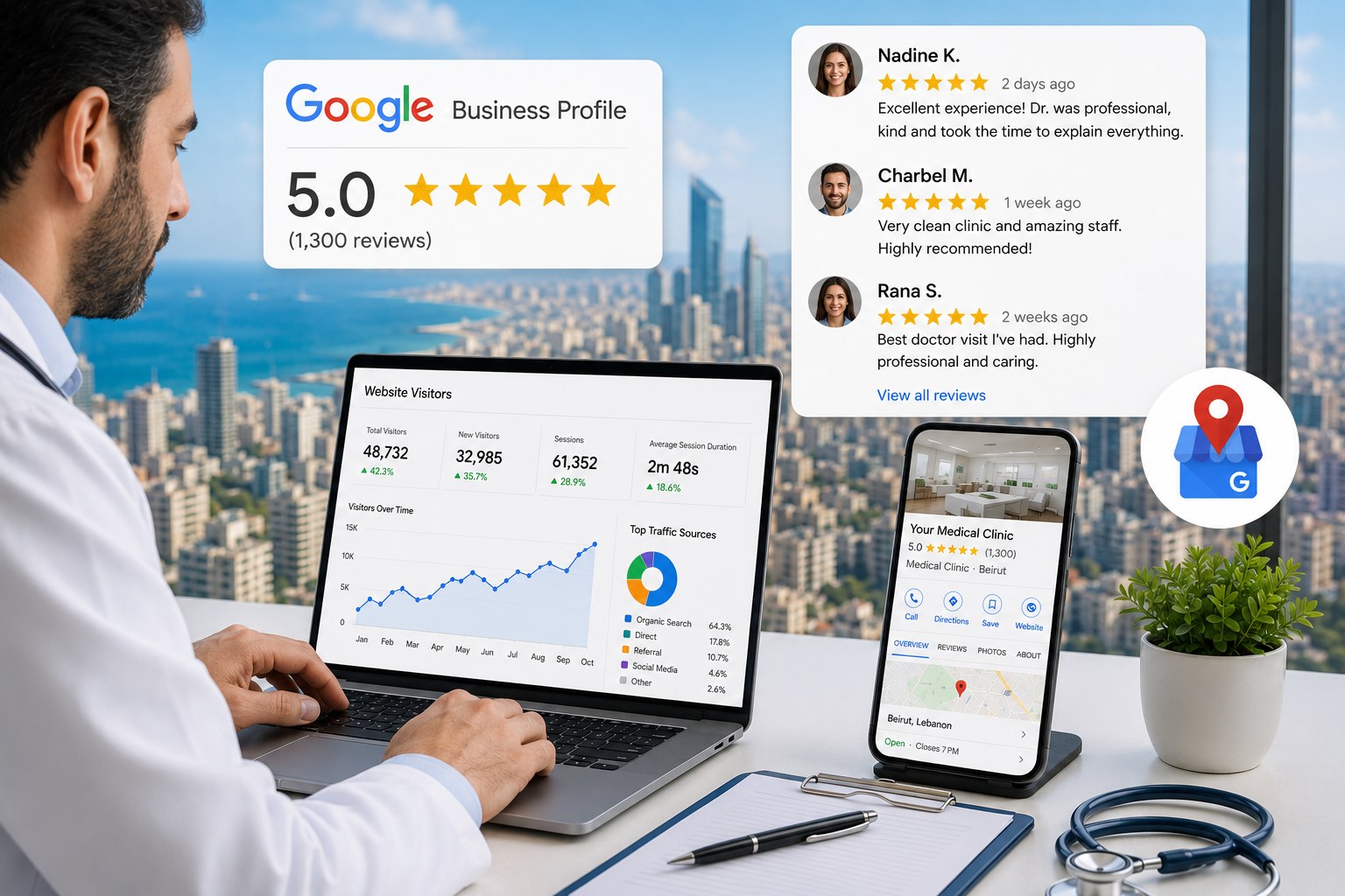 SEO for doctors in Lebanon